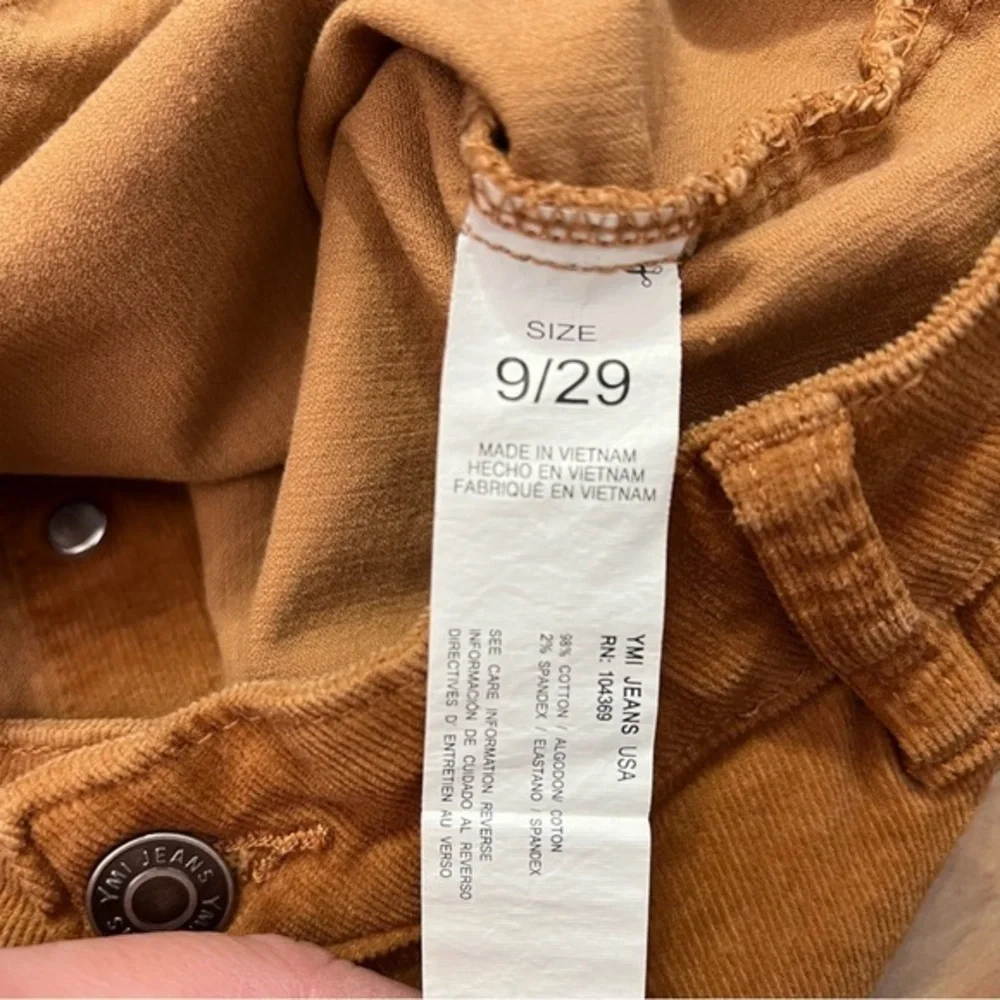 YMI Jeans Brown Corduroy Button Front Mini Skirt Juniors Size‎ 9/29
